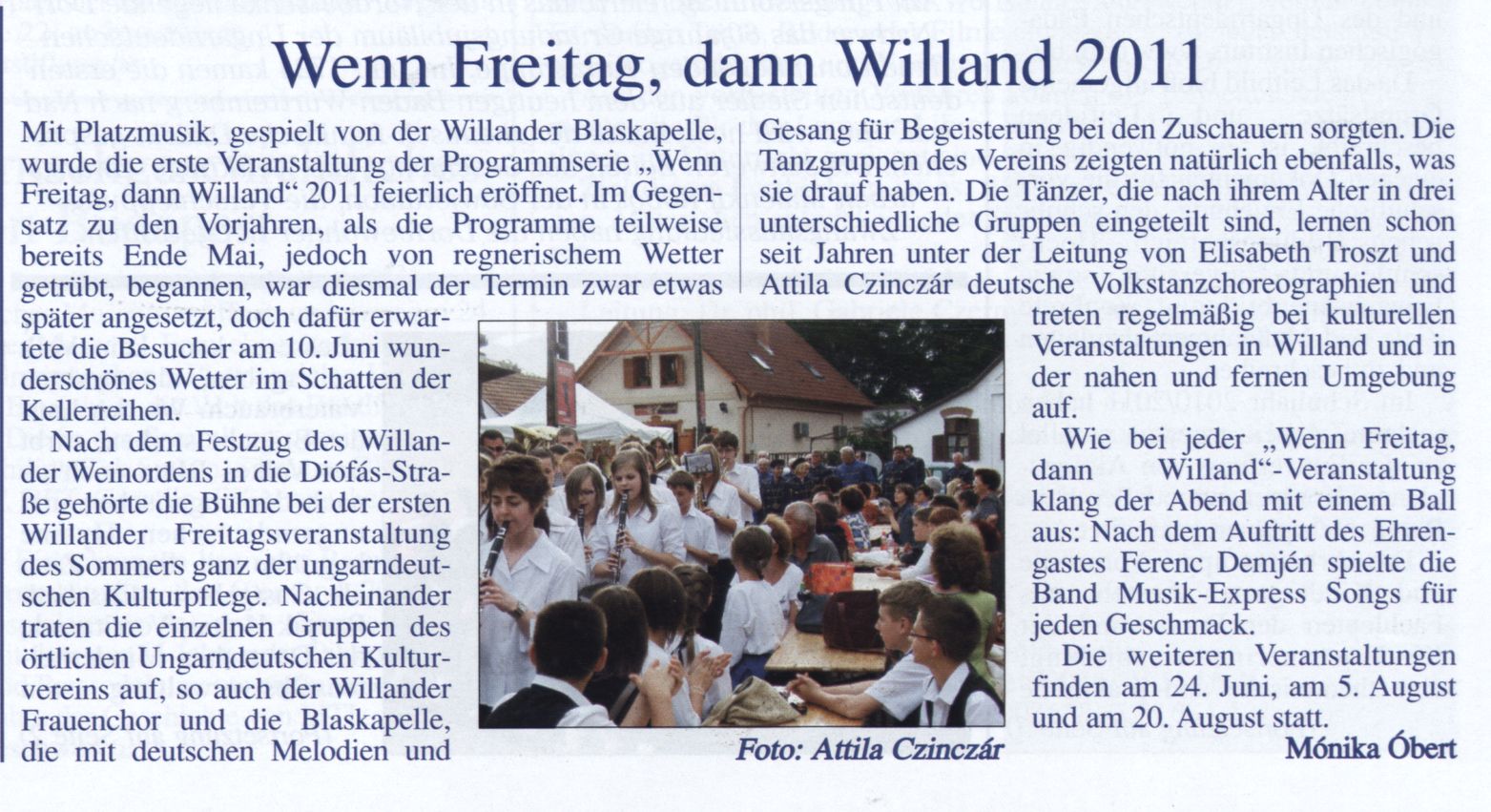 Wenn Freitag, dann Willand 2011