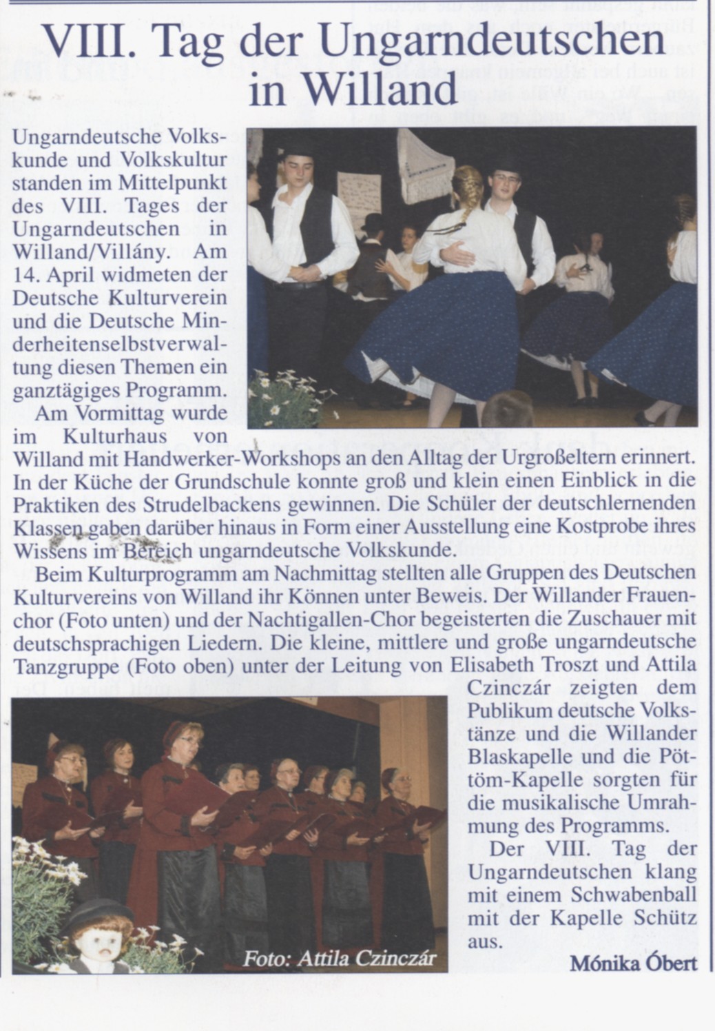 VII. Tag der Ungarndeutschen in Willand