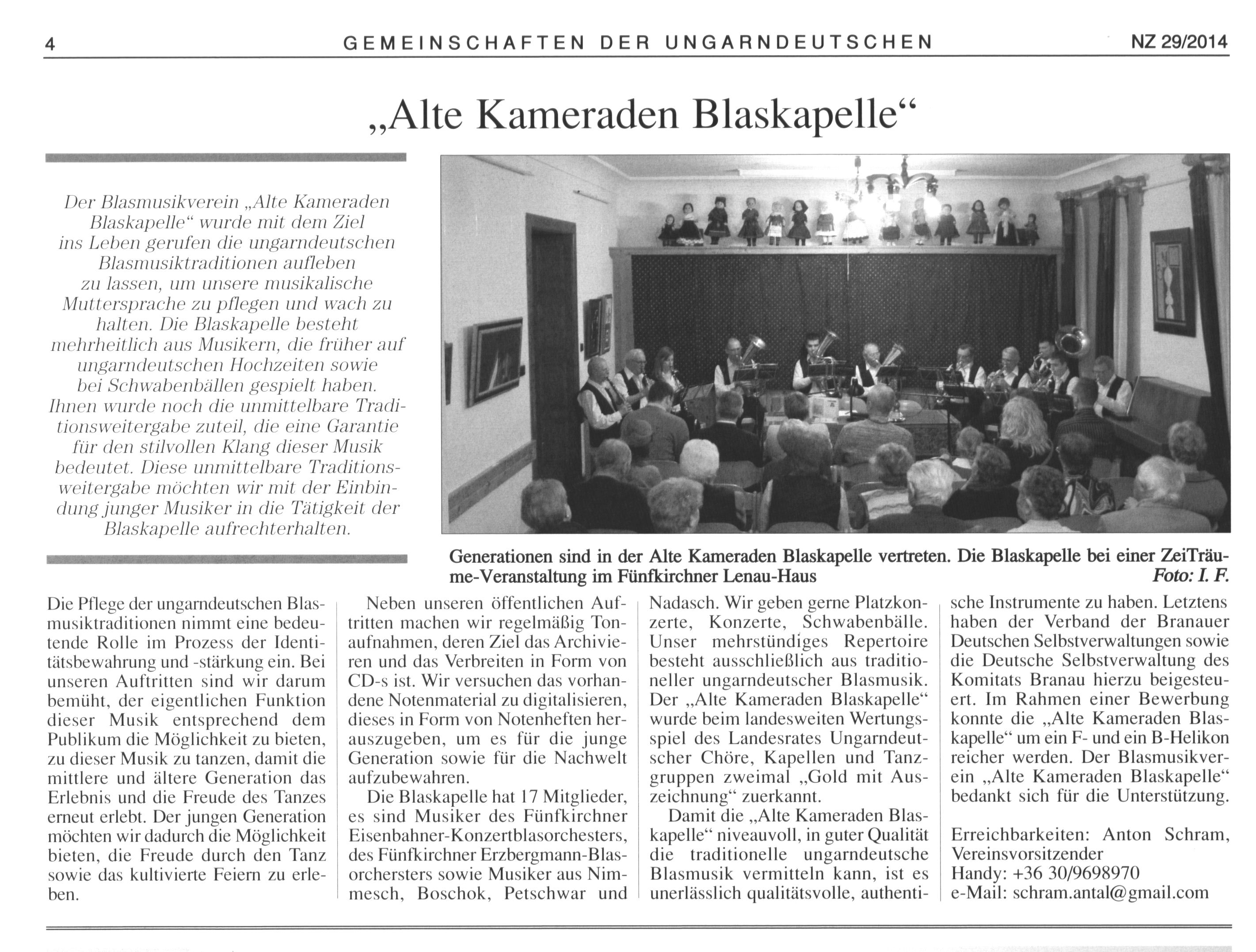 "Alte Kameraden Blaskapelle"