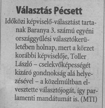 Választás Pécsett