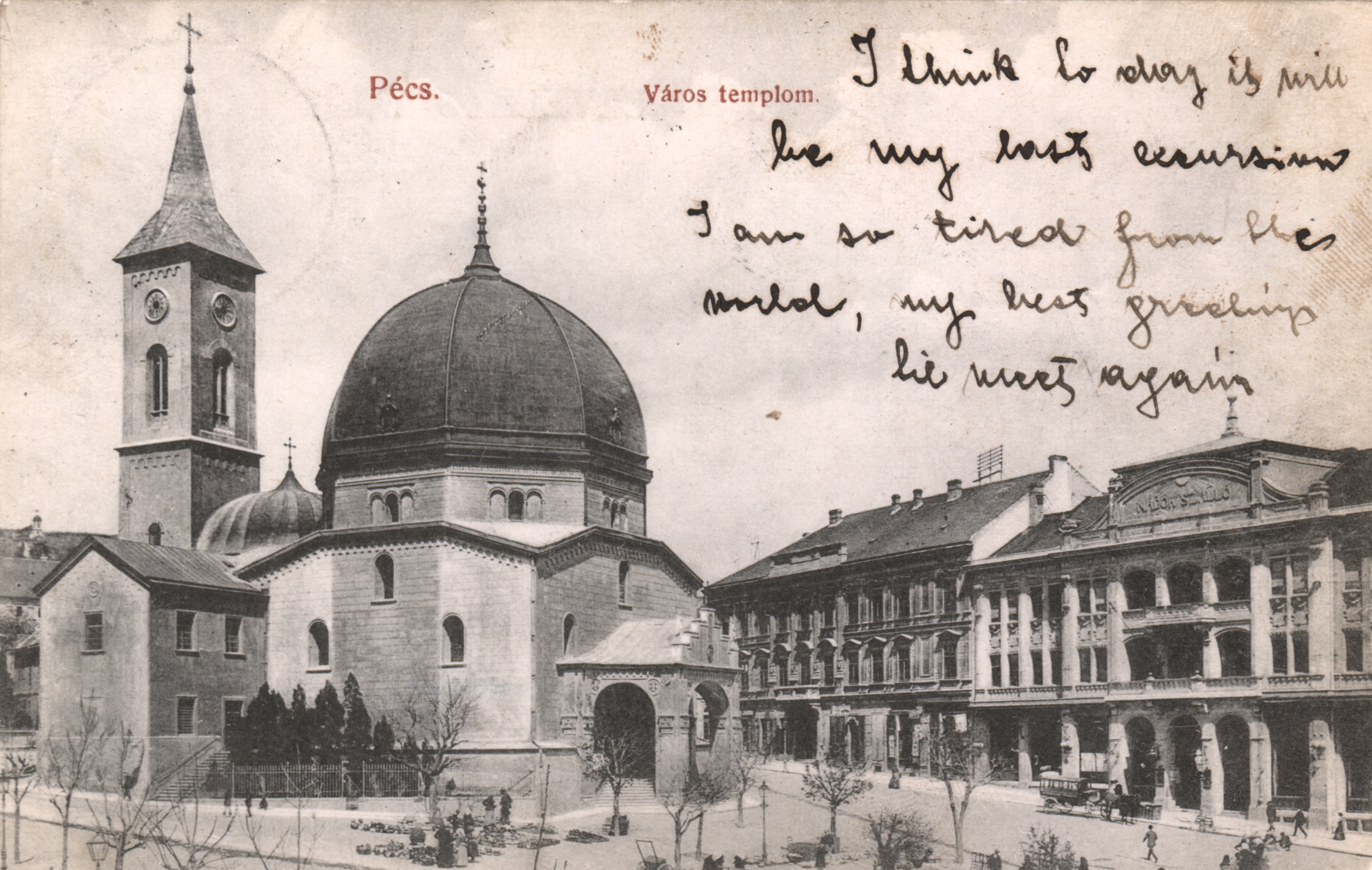 Pécs Levelezőlapok a Belvárosi templomról