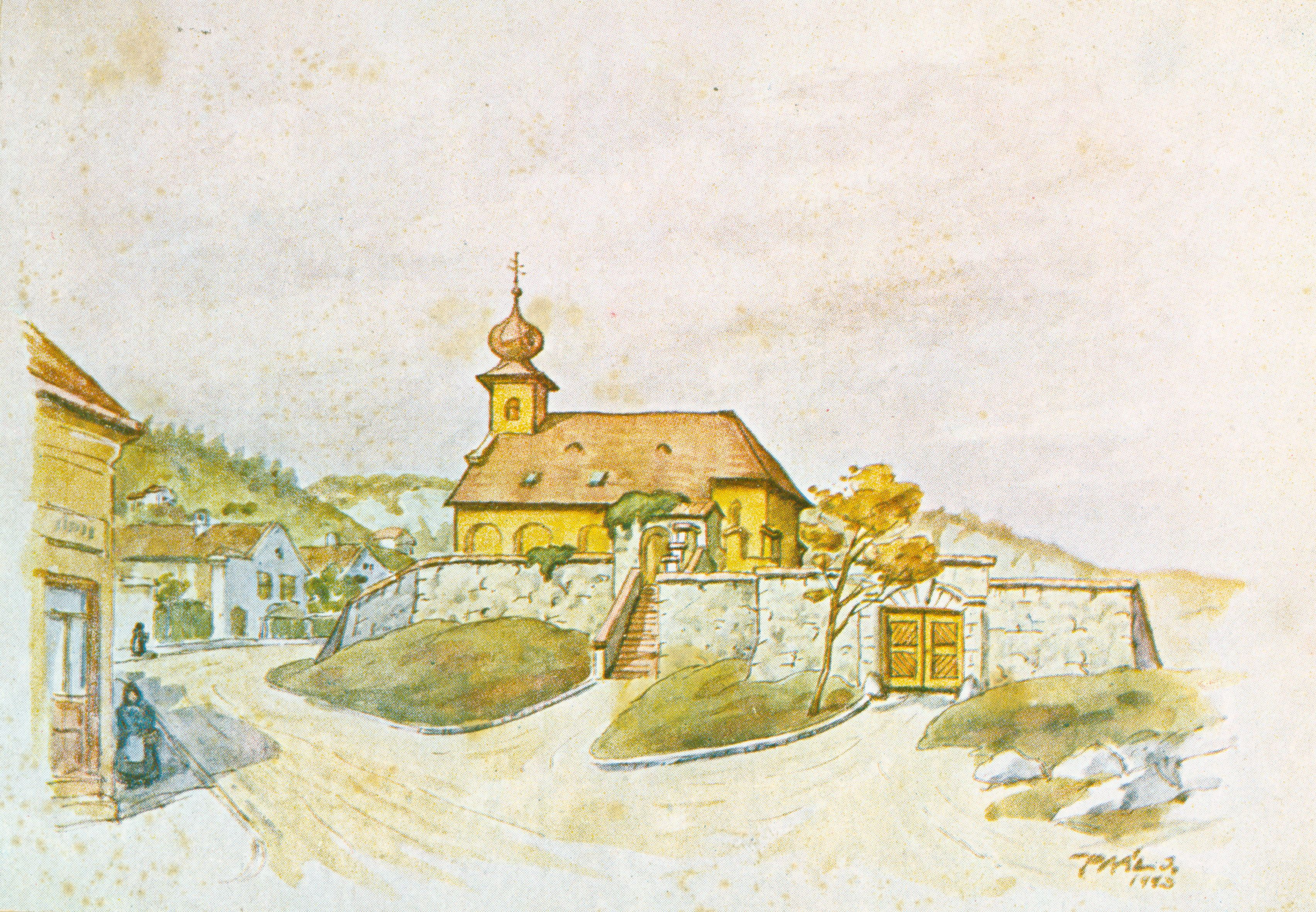 Pécs Mindenszentek temploma : Paál István festménye