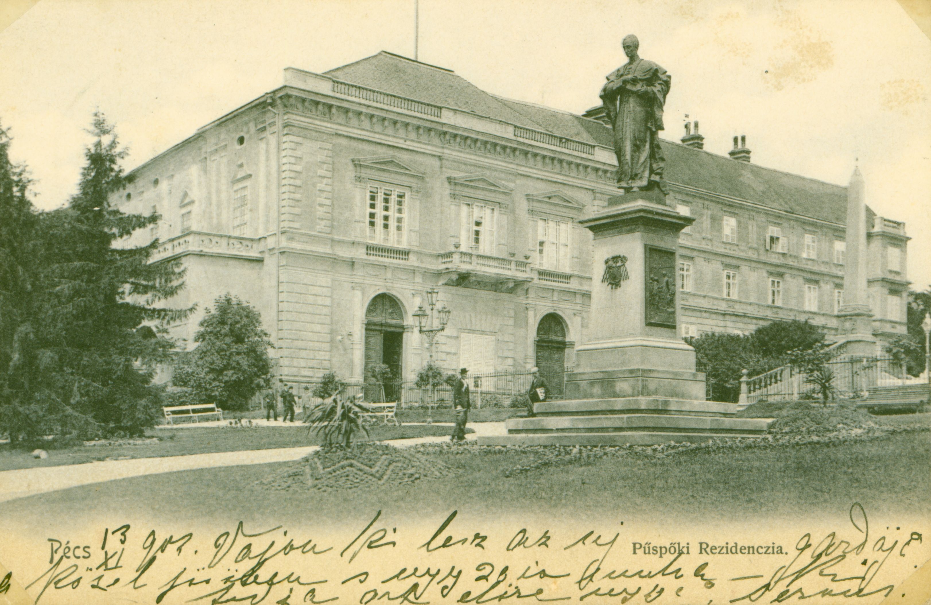 Pécs A püspöki palota az 1900-as években