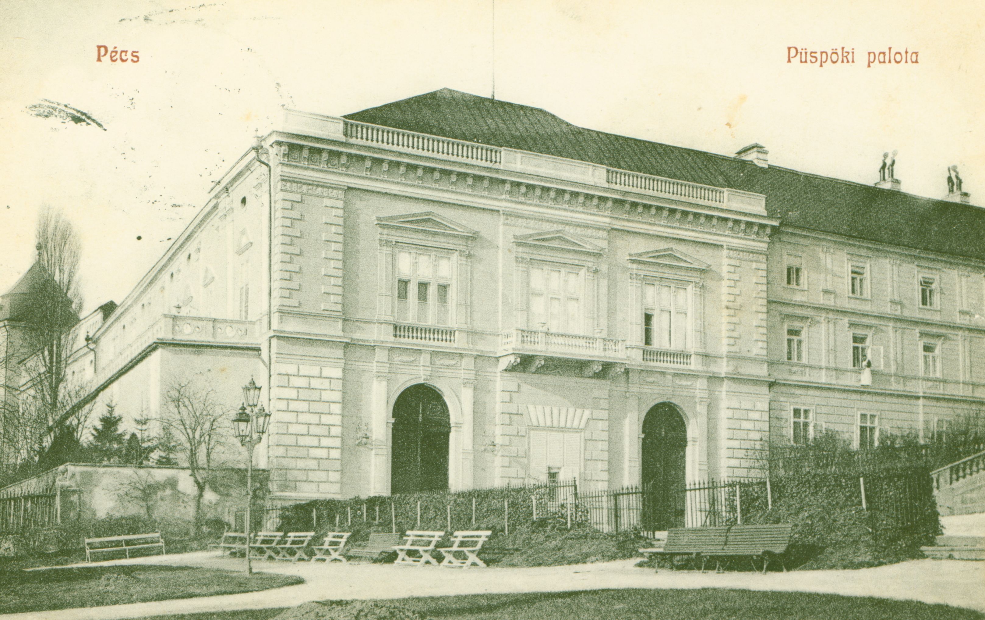 Pécs A pécsi püspöki palota az 1910-es években