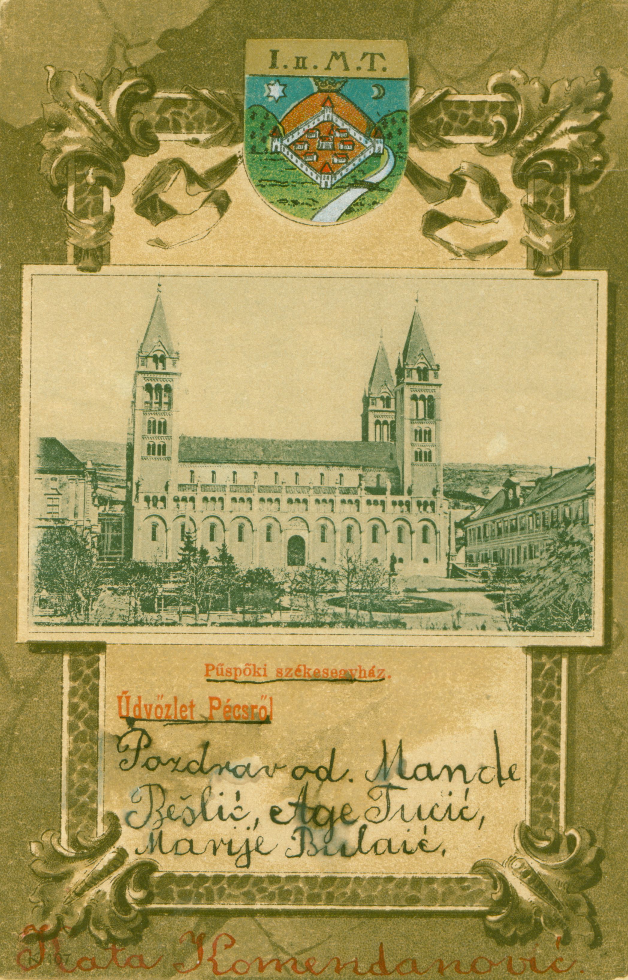 Pécs Képeslapok a Székesegyházról az 1900-as évekből
