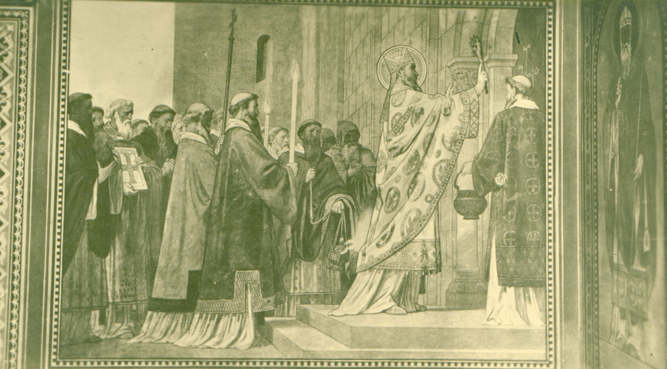 Pécs Székely Bertalan freskó a Székesegyházi Mór-kápolnában