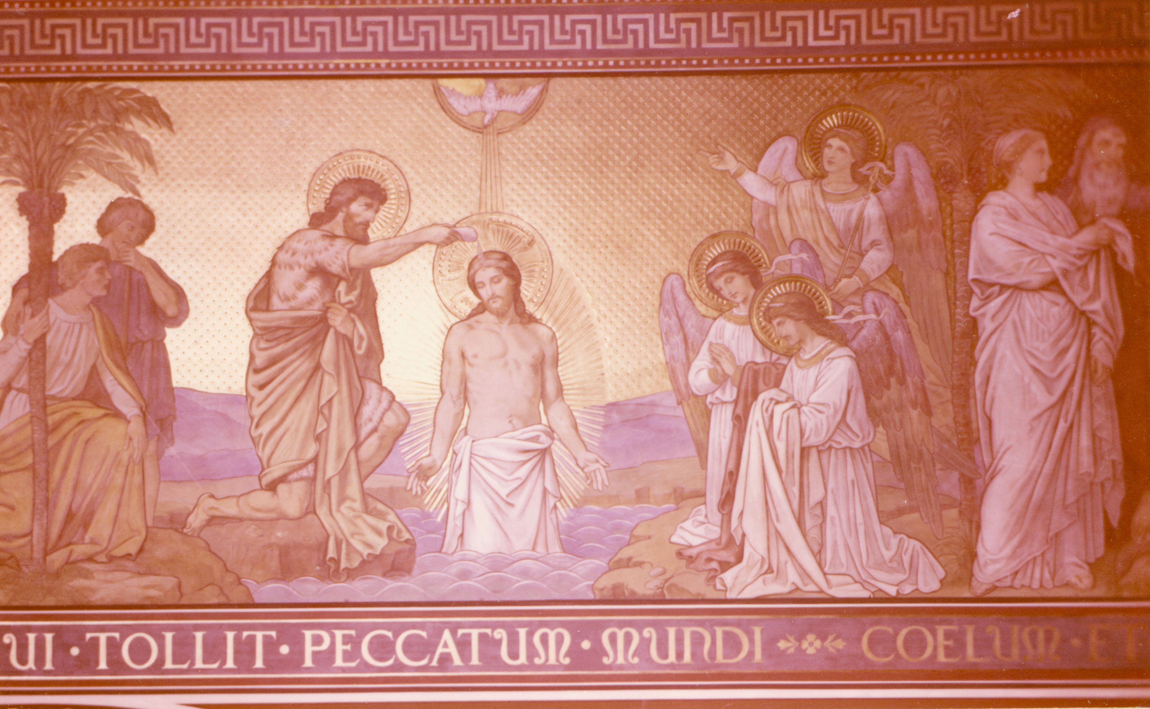 Pécs Székesegyház szentély: Jézus megkeresztelése