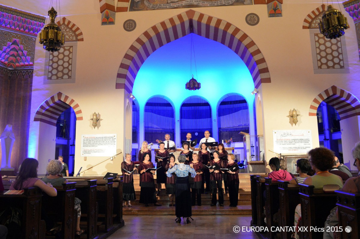 Pécs Gaudium kórus koncertje az Europa Cantaton