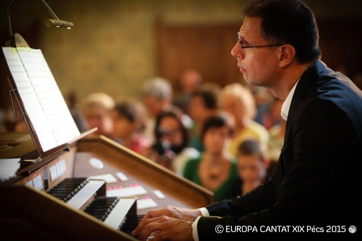 Pécs Szamosi Szabolcs orgonakoncertje az Europa Cantaton