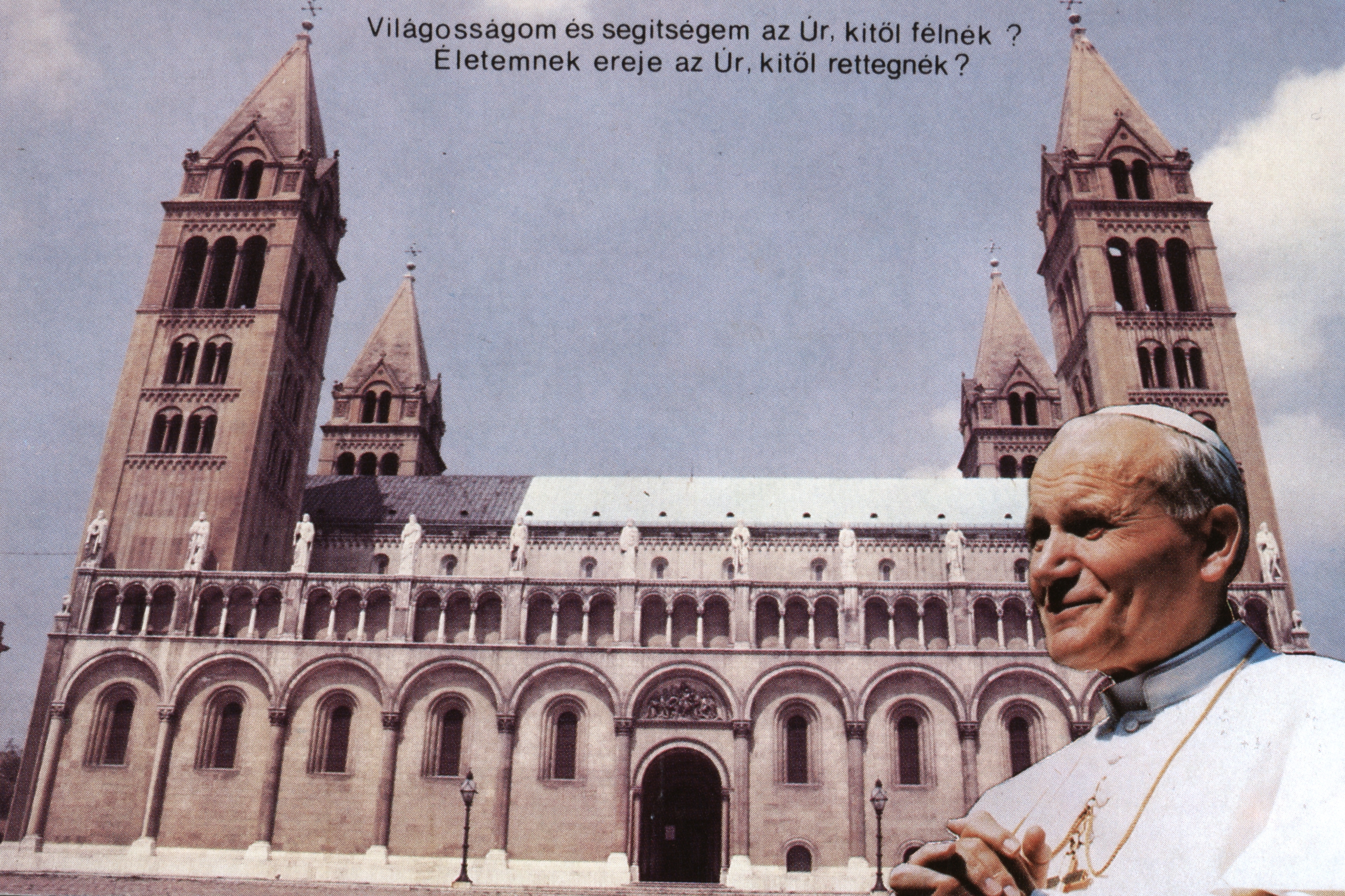 Pécs Pápalátogatás - képeslapok