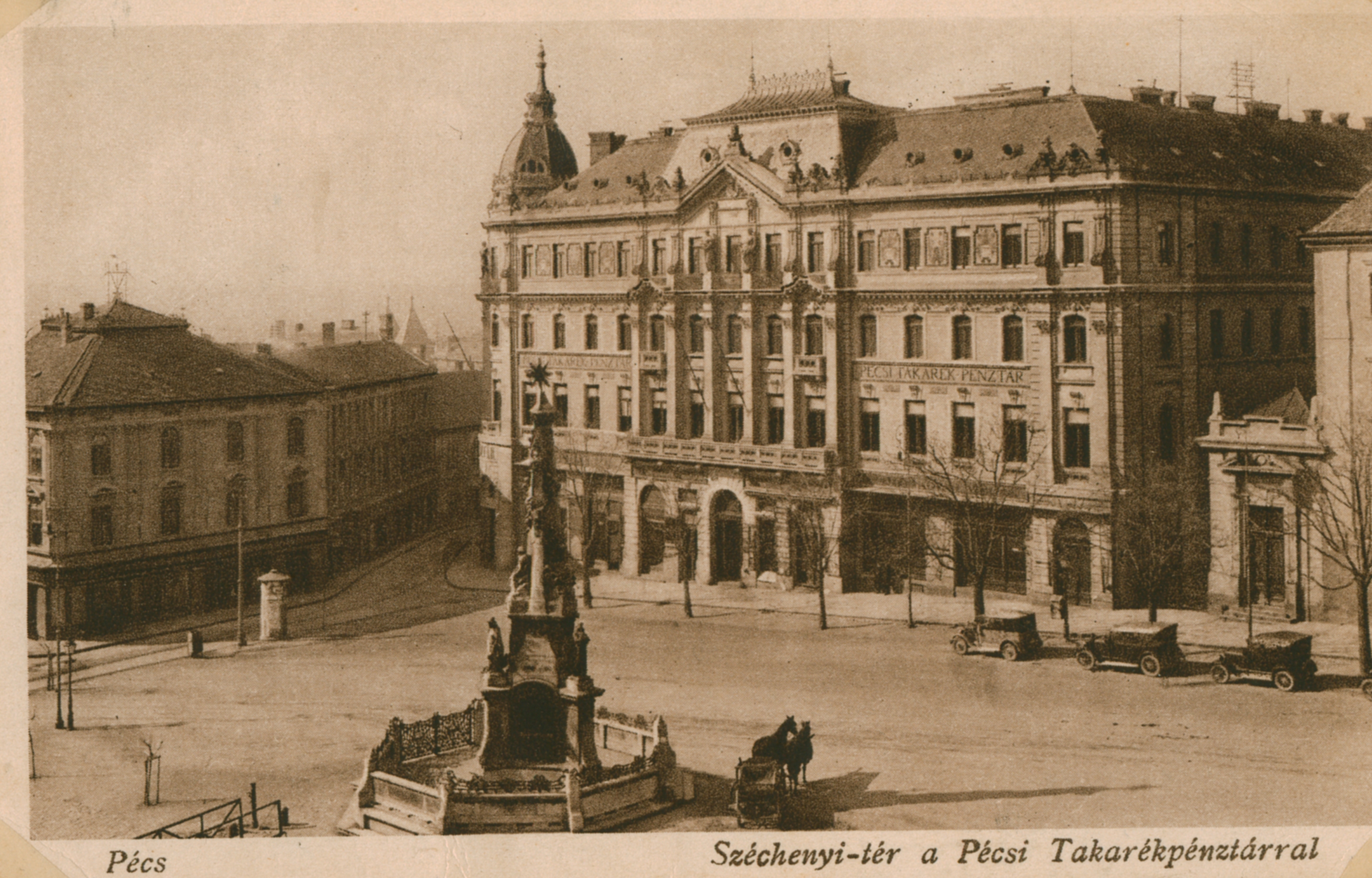 Pécs A Pécsi Takarékpénztár az 1940-es években