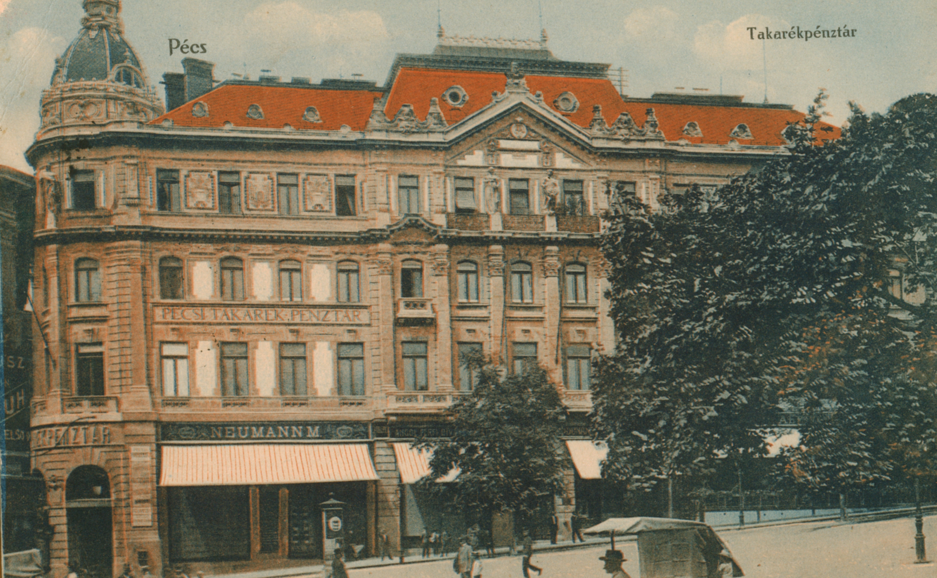 Pécs A Pécsi Takarékpénztár az 1920-as években