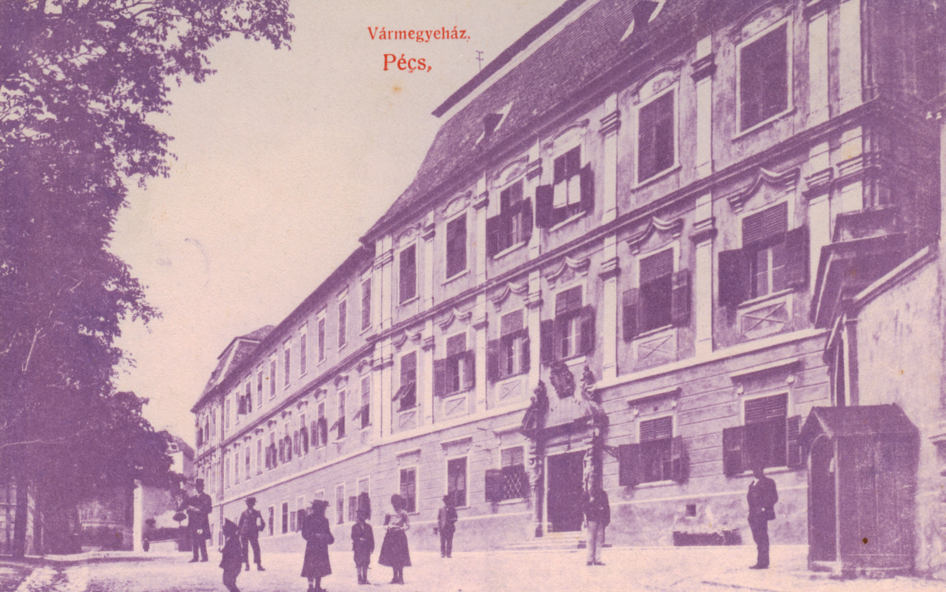 Pécs Vármegyeháza az 1910-es években