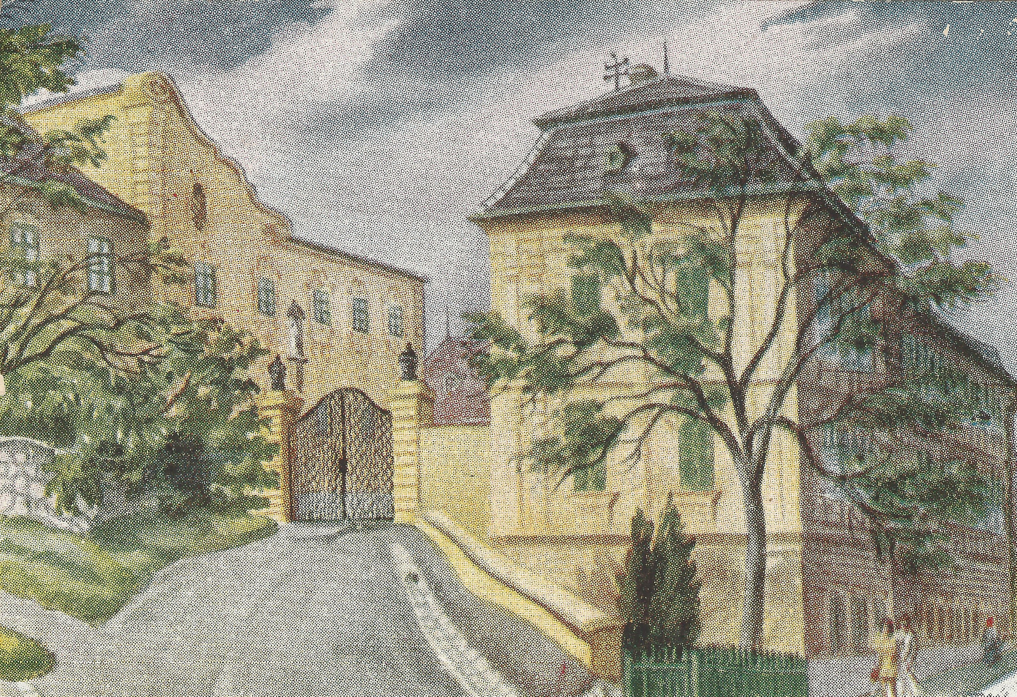 Pécs Vármegye háza az 1950-es évekből