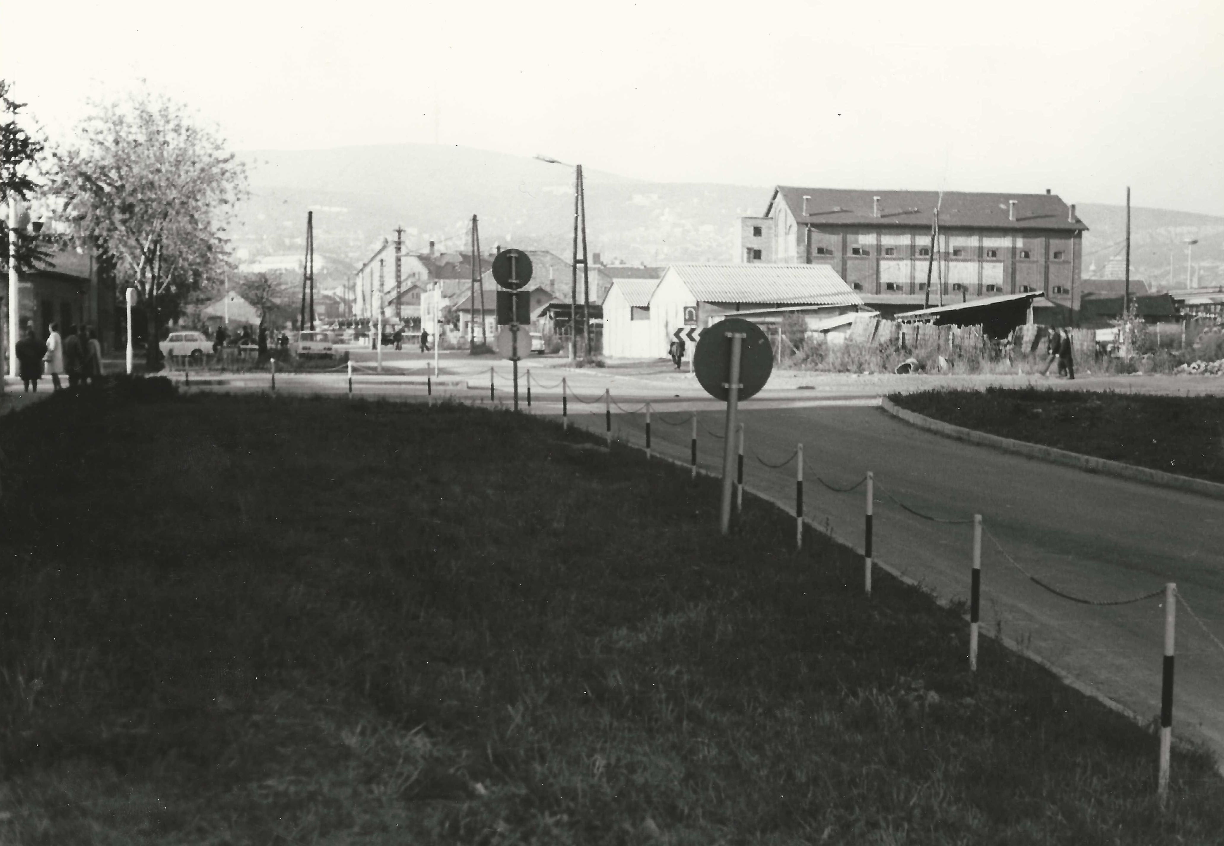 Pécs Siklósi úti felüljáró 1975-ben