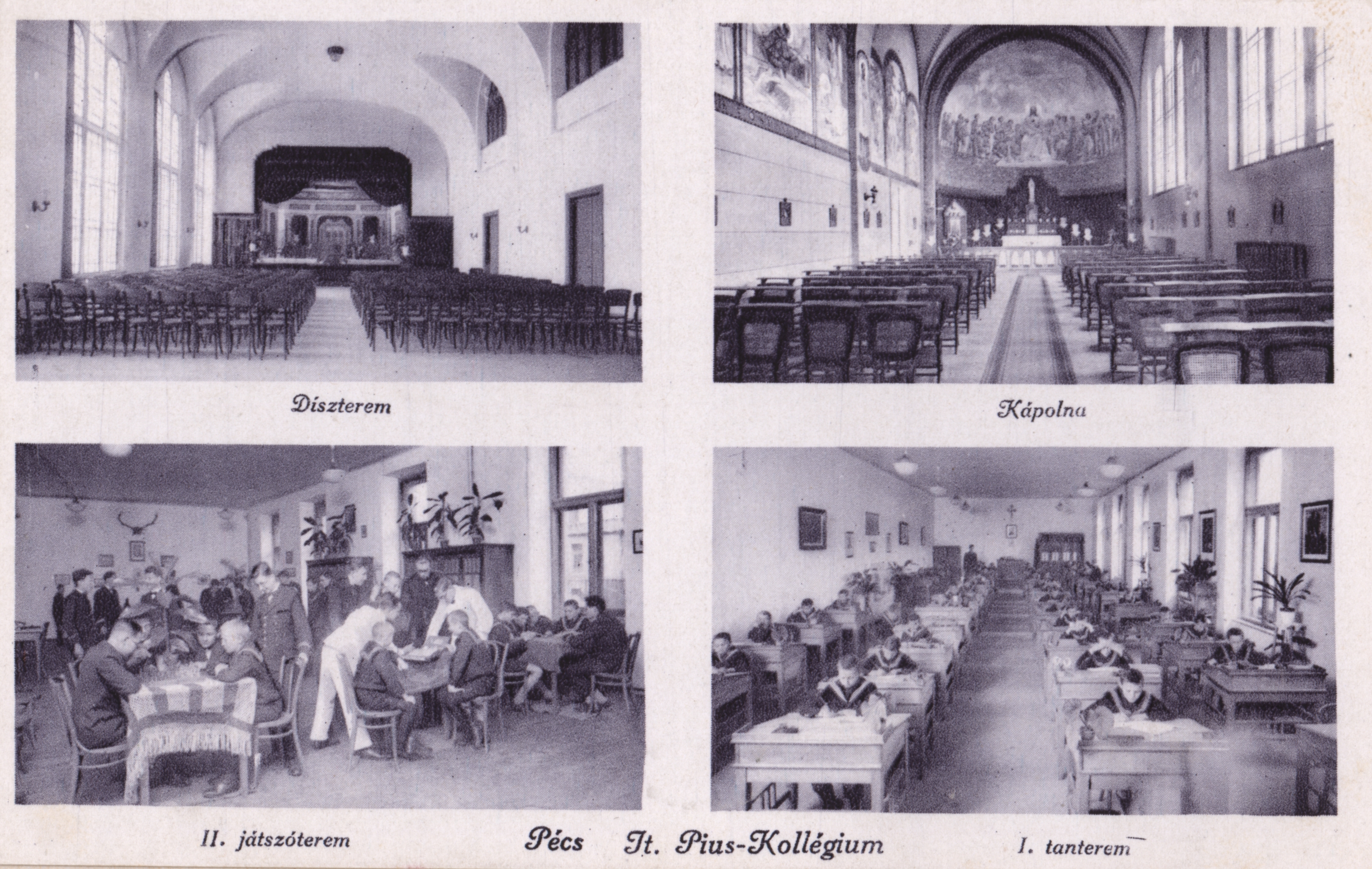 Pécs Jt. Pius-Kollégium - kollégium belsők
