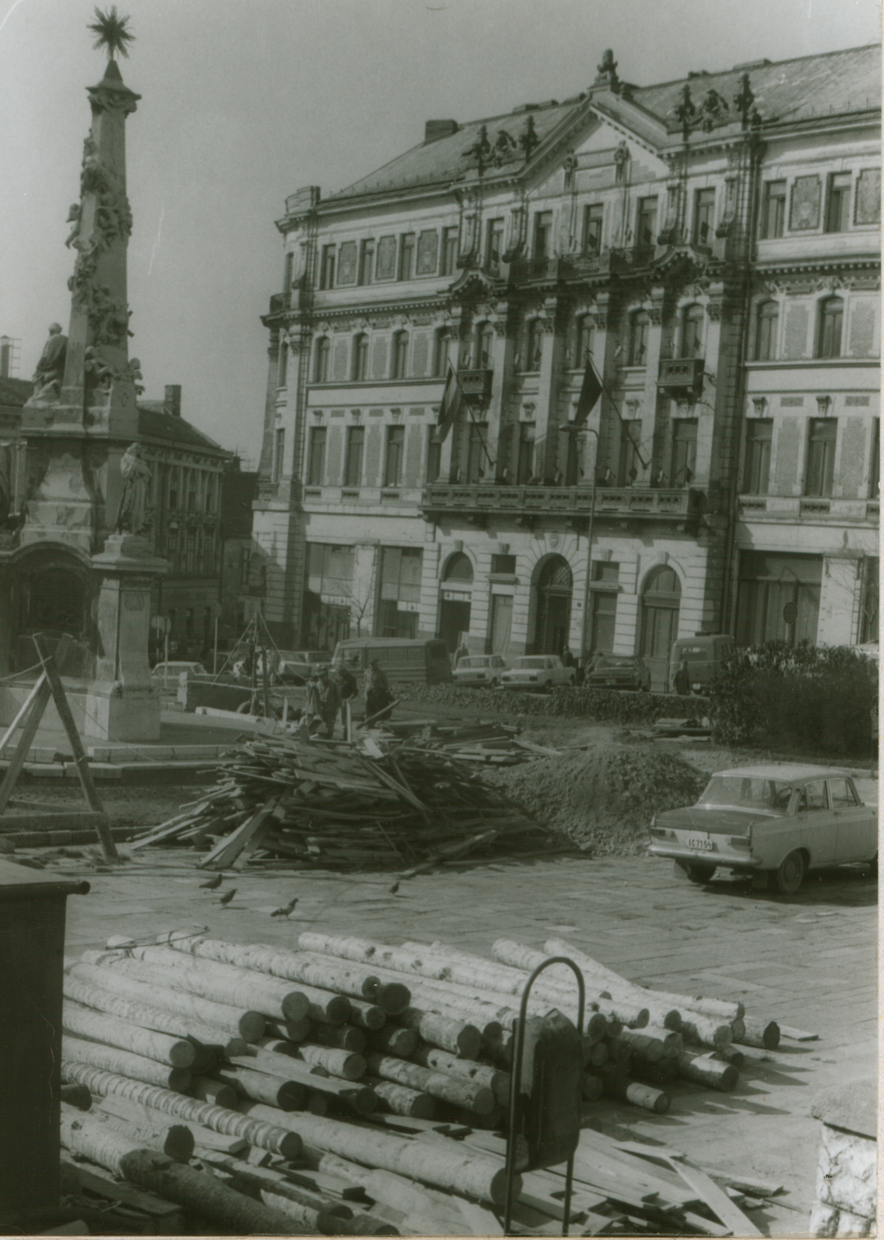 Pécs Régészeti ásatás a Széchenyi téren