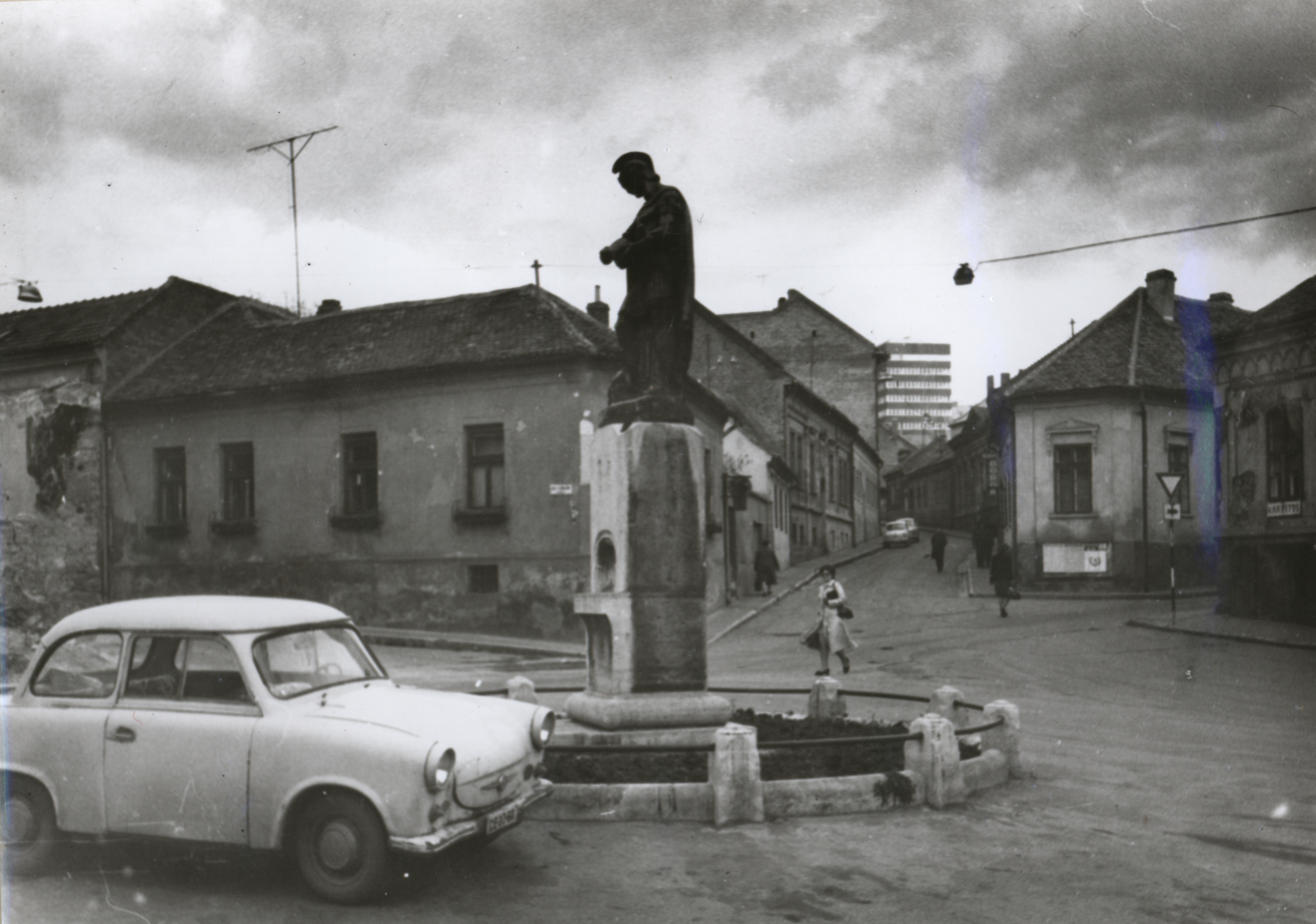 Pécs Flórián tér 1971-ben