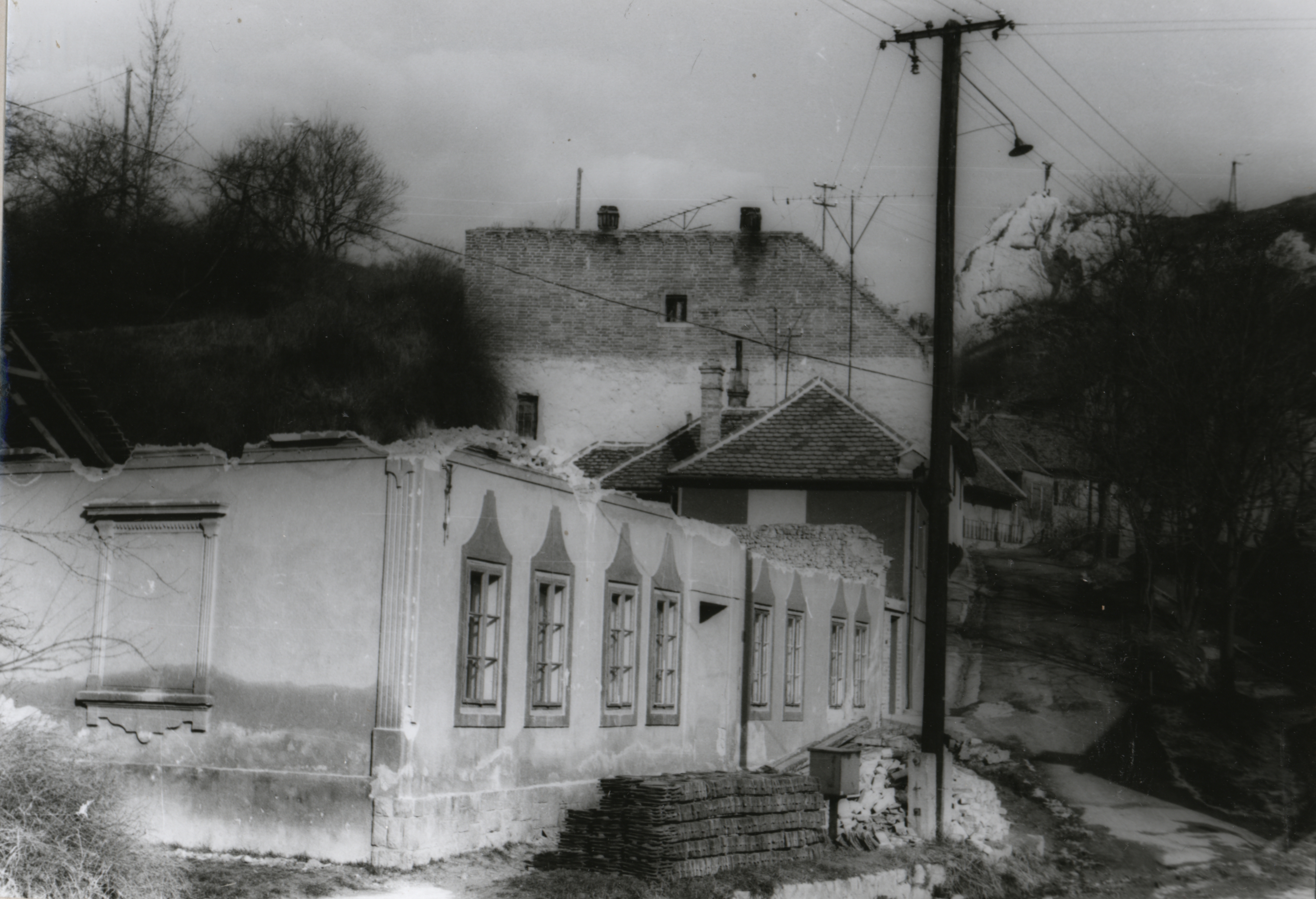 Pécs Gyuri utca bontása 1983-ban