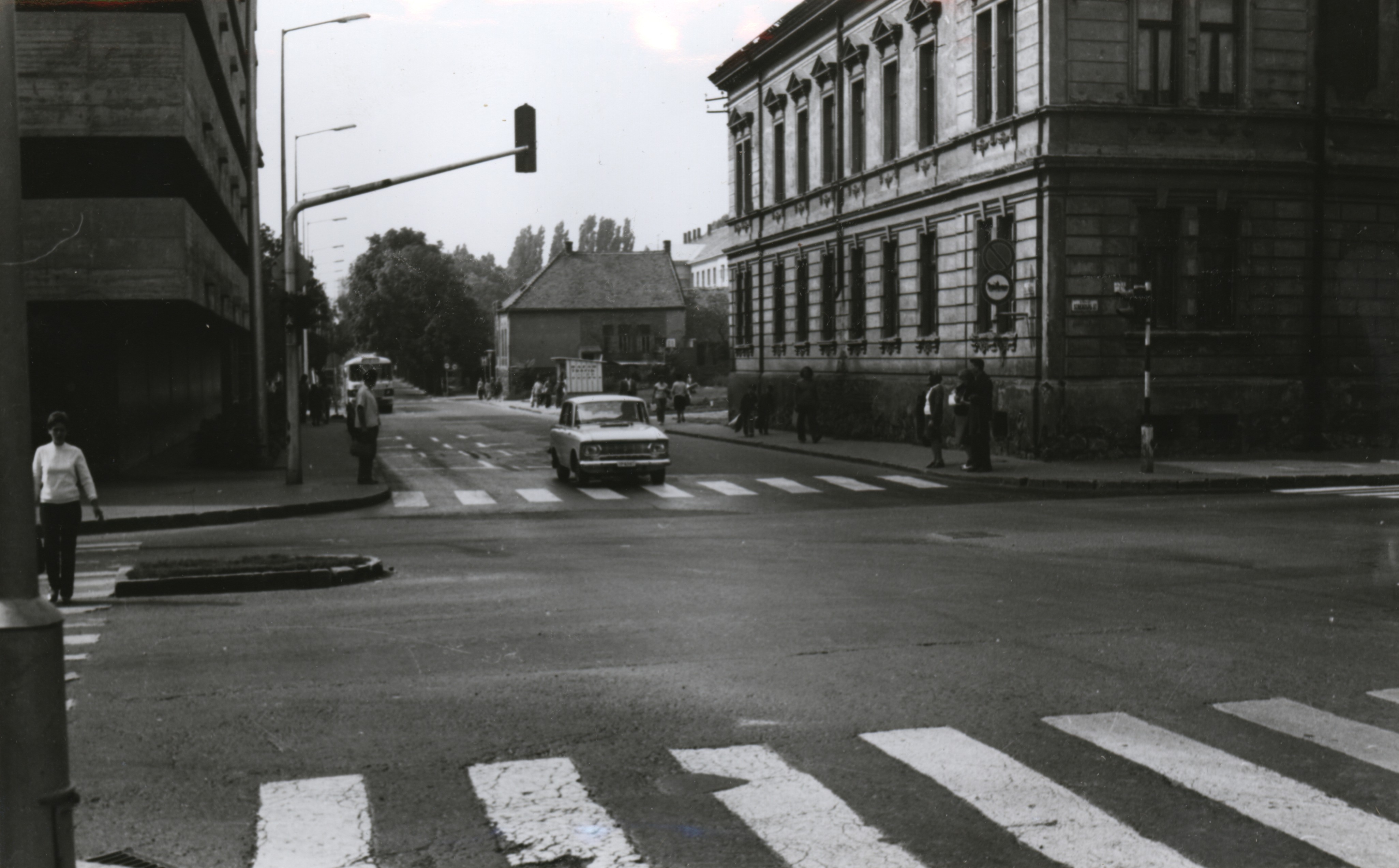 Pécs József Attila utca és Szabadság út kereszteződése