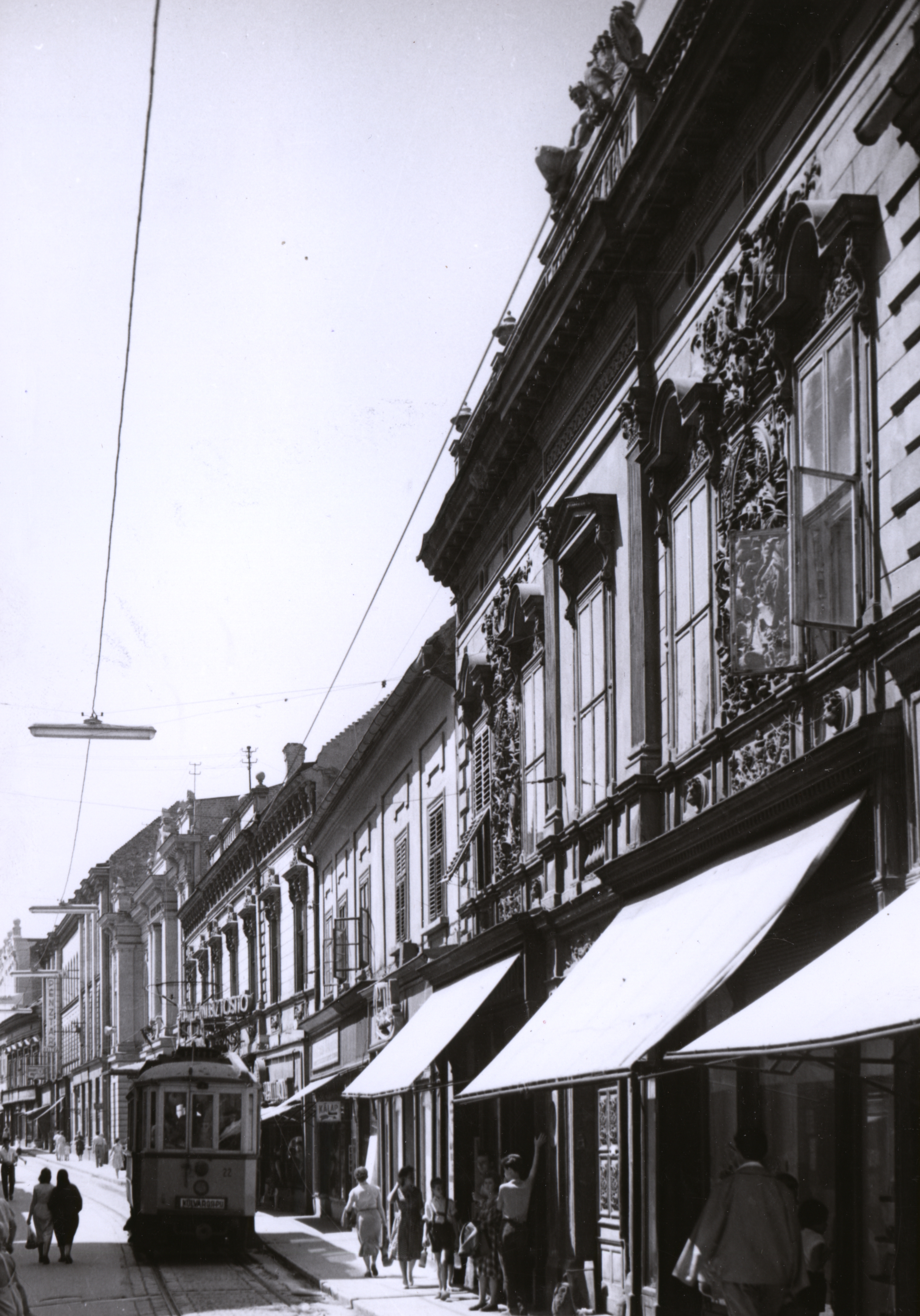 Pécs Király utca az 1950-es években