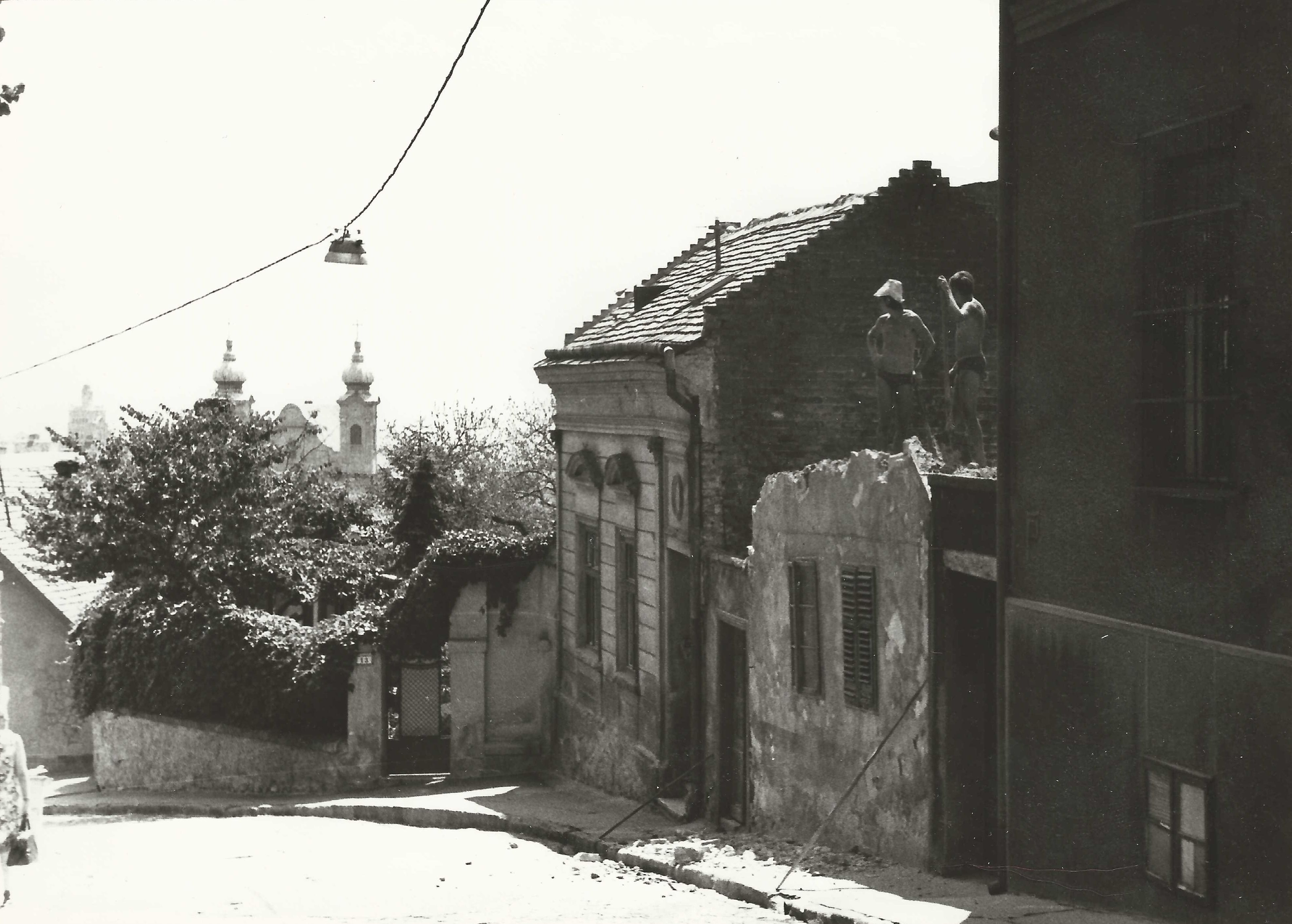 Pécs Kis Flórián utca az 1980-as években